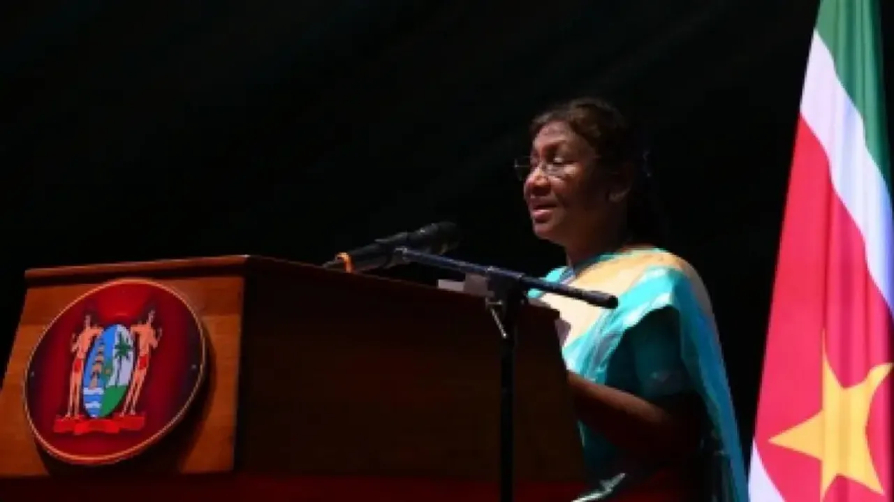President Droupadi Murmu in Suriname