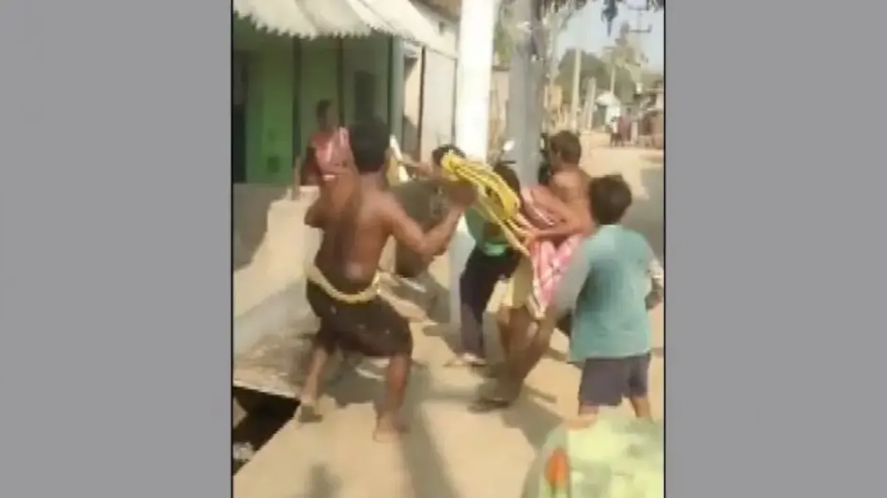 Police ASI chased, thrashed in Odisha village for ‘misbehaving’ with woman, video goes viral