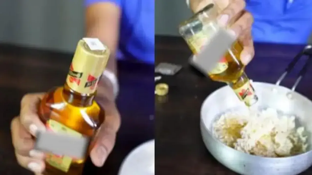 Whiskey Maggi: Internet furious as man prepares noodles using liquor