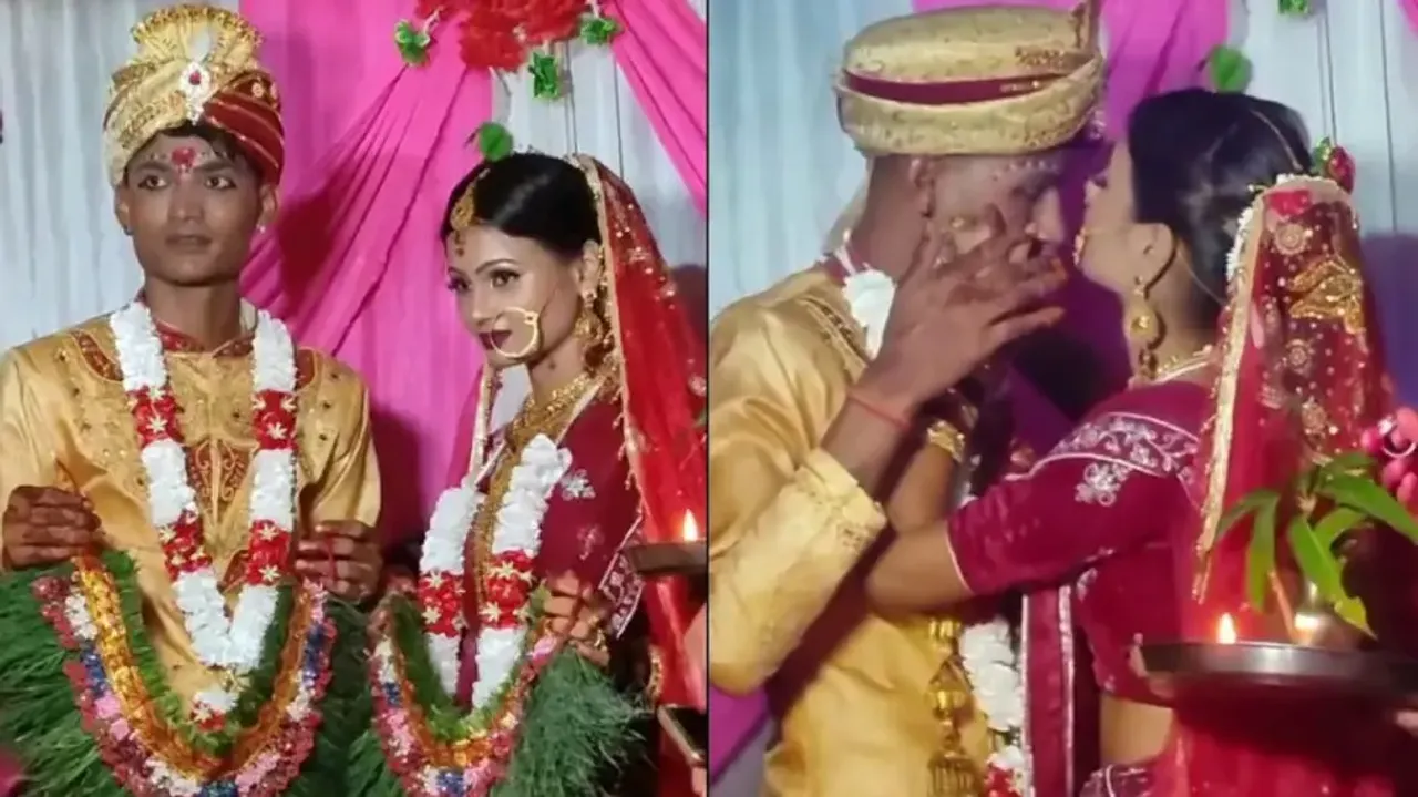 Bride’s concern for groom during varmala ritual leaves netizens impressed