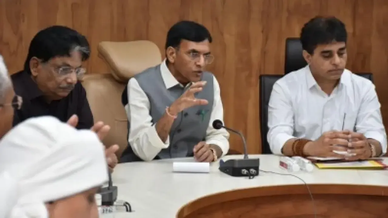 Union Min Mansukh Mandaviya visits Bhuj Military Station to assess cyclone Biparjoy readiness