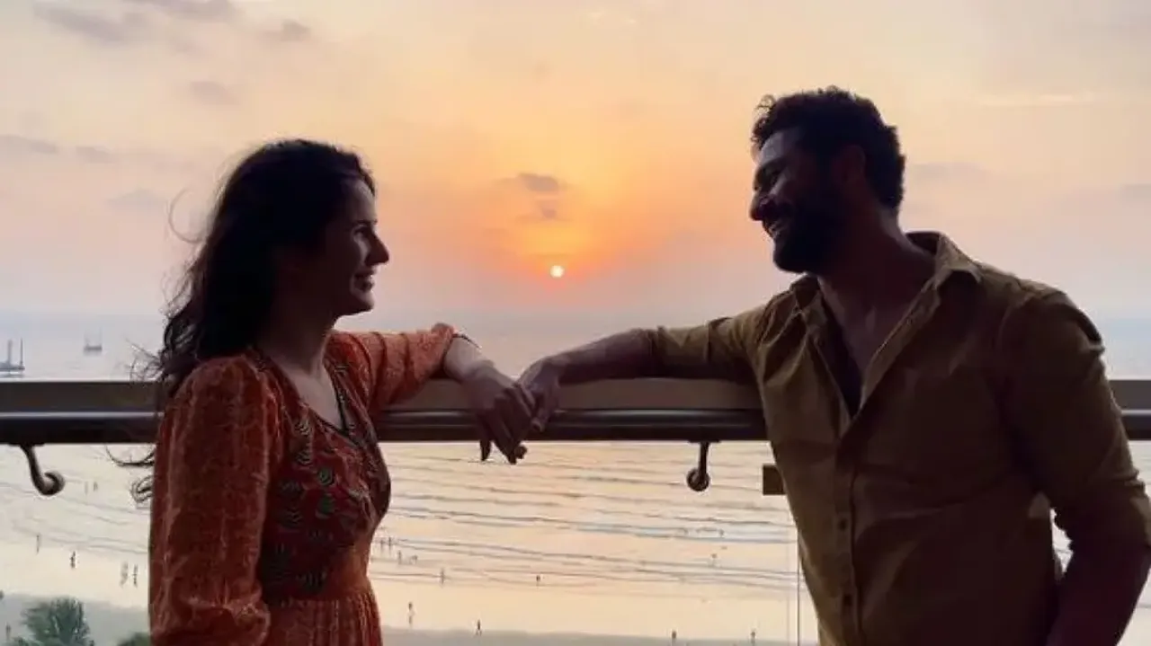 Katrina Kaif, Vicky Kaushal enjoy sunset together from balcony – see pic