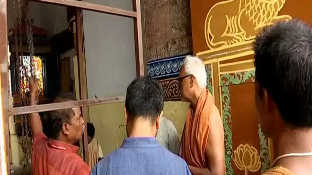 Silver cladding of Puri Srimandir’s Lion Gate begins