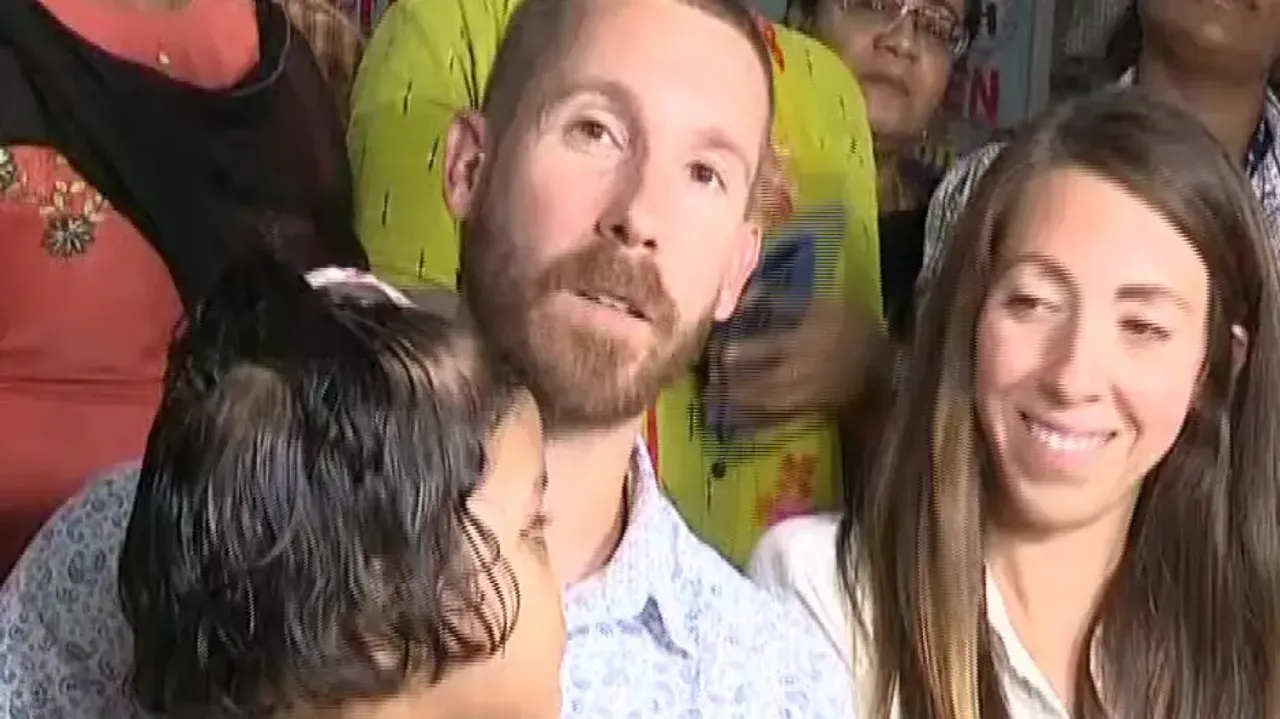 American Couple With Adopted Girl