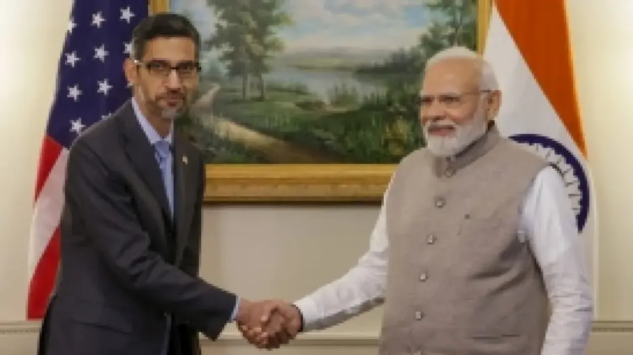 PM Modi and Sundar Pichai