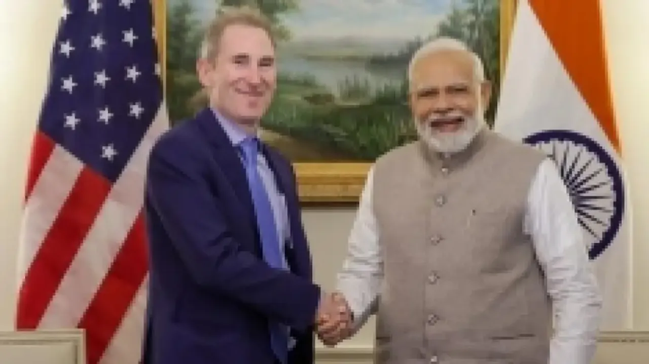 Amazon CEO and PM Modi 