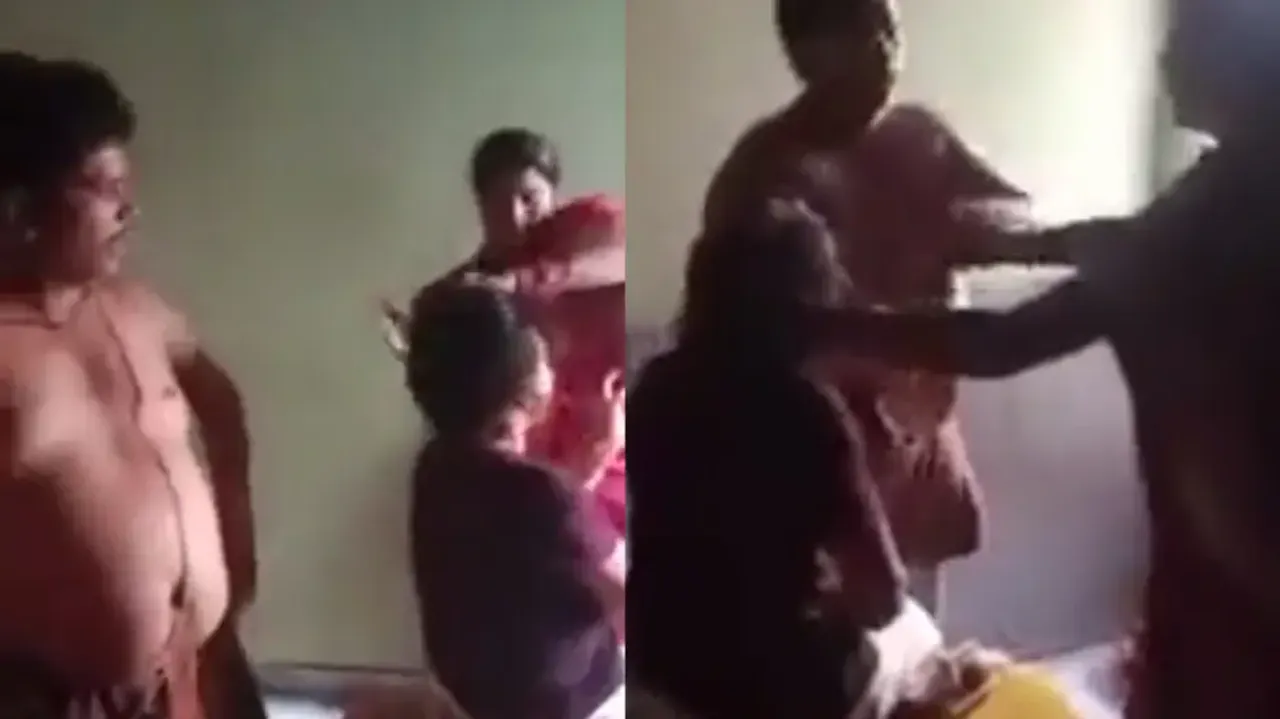 Man caught red-handed with tenant by wife; watch high-voltage drama