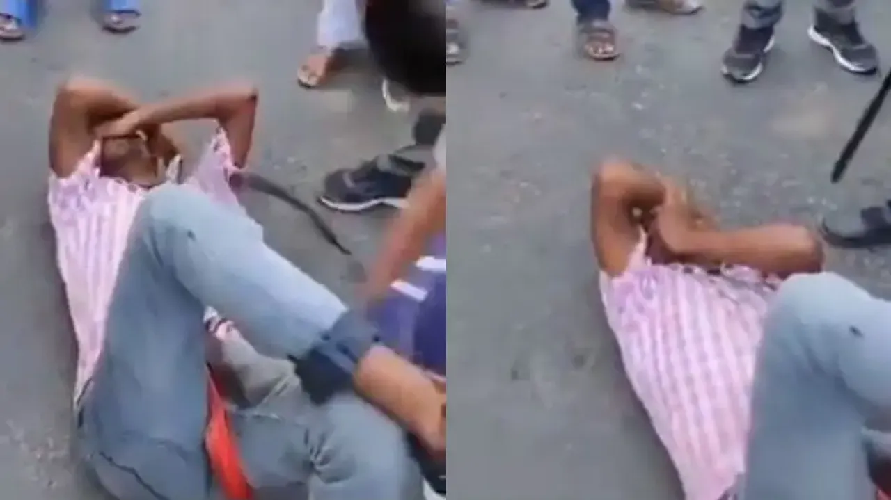 Two sisters teach stalker a lesson, thrash him in public – Watch