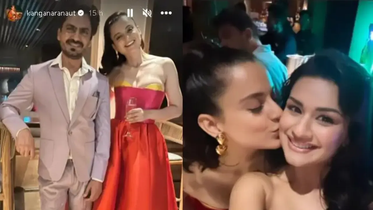 Avneet Kaur dances her heart out with Kangana Ranaut at ‘Tiku Weds Sheru’ success party