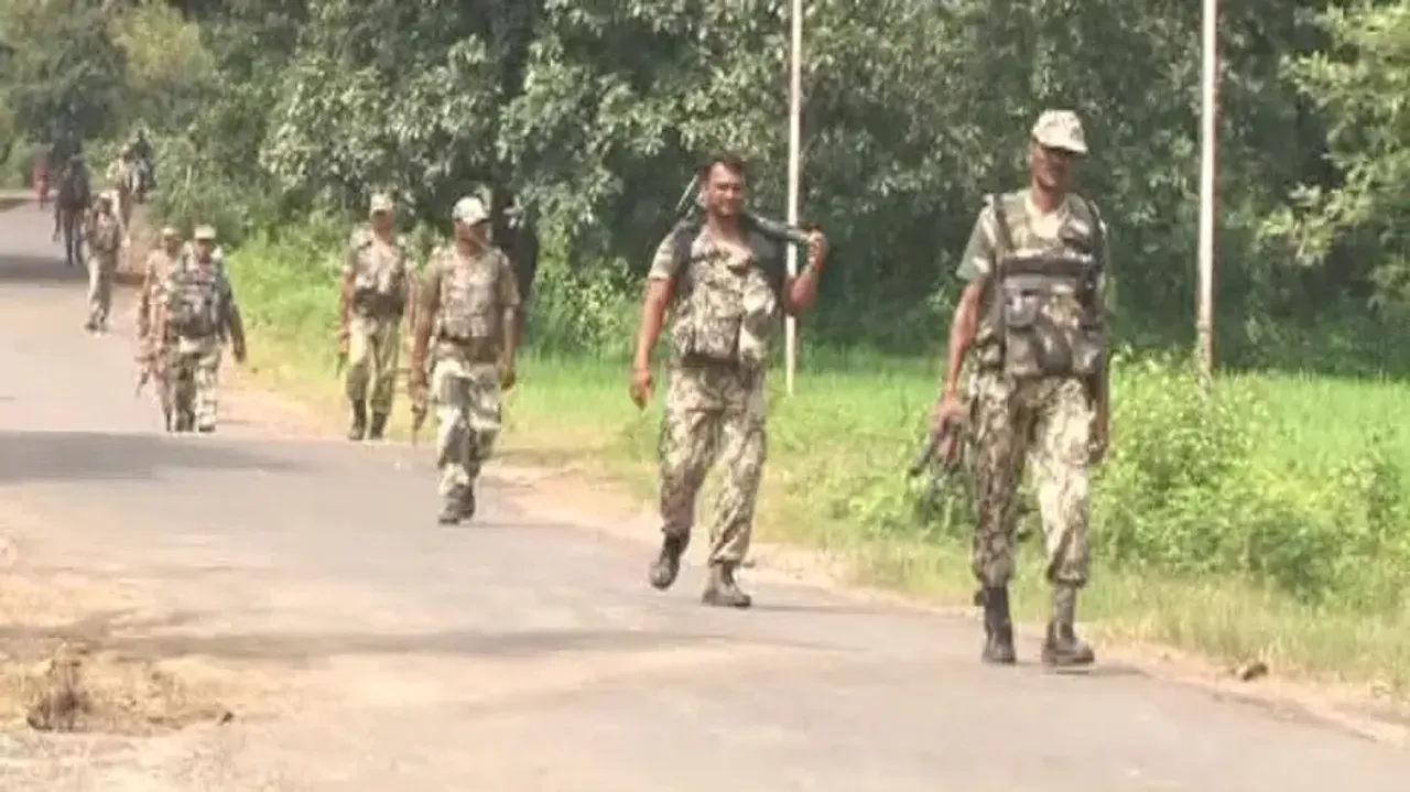 Security Forces Patrolling Similipal Forest