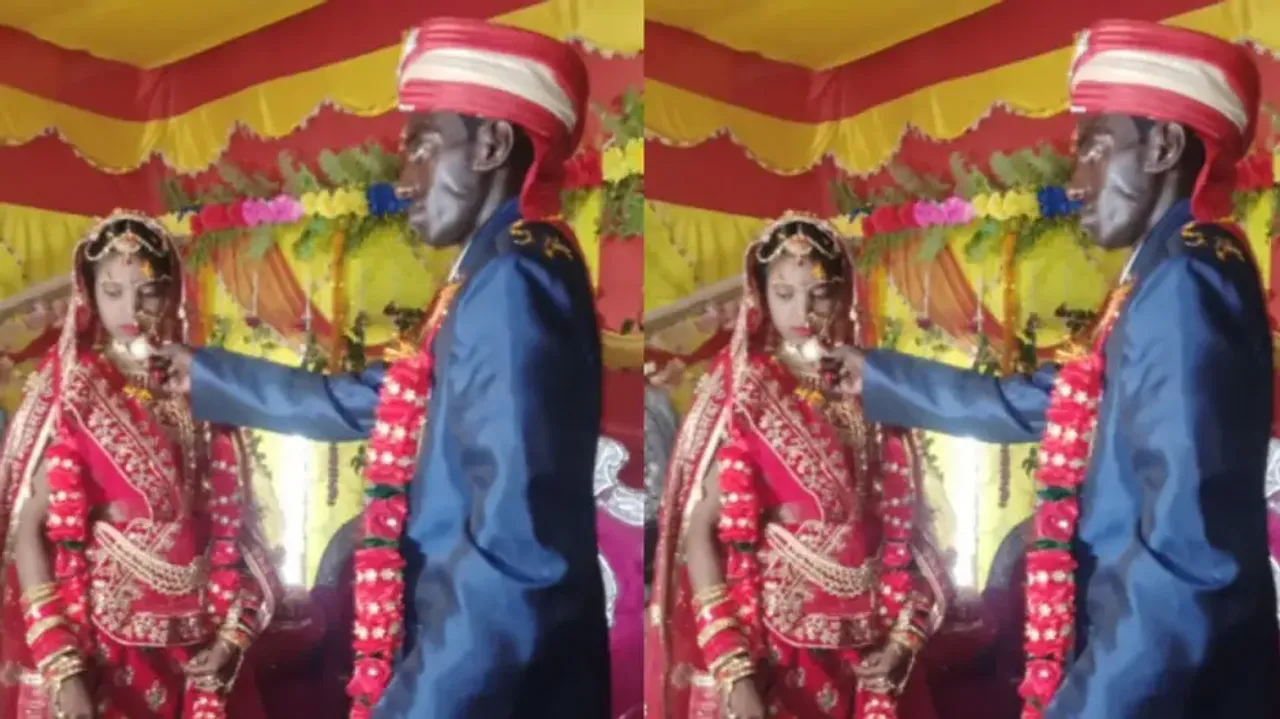 Bride leaves groom embarrassed on wedding stage by not eating sweets from his hand