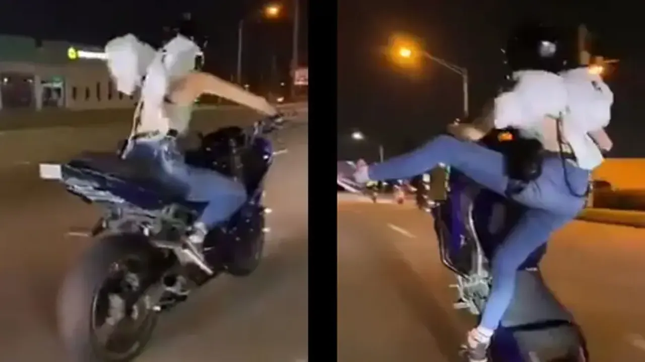 Why should boys have all the fun! Girl’s bike stunt will leave your jaws dropped; watch