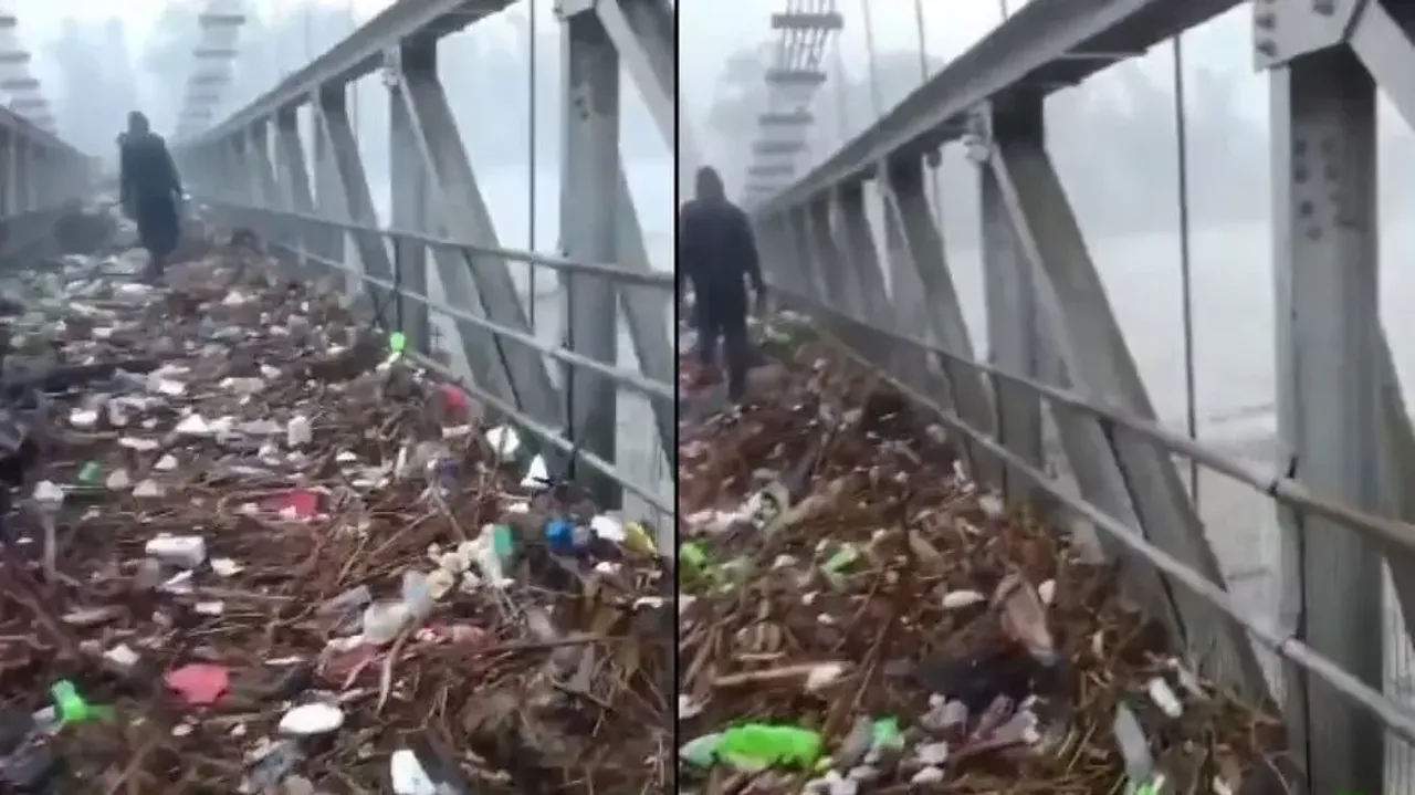 Nature’s return gift: River throws back all trash, horrific video warns against rising pollution