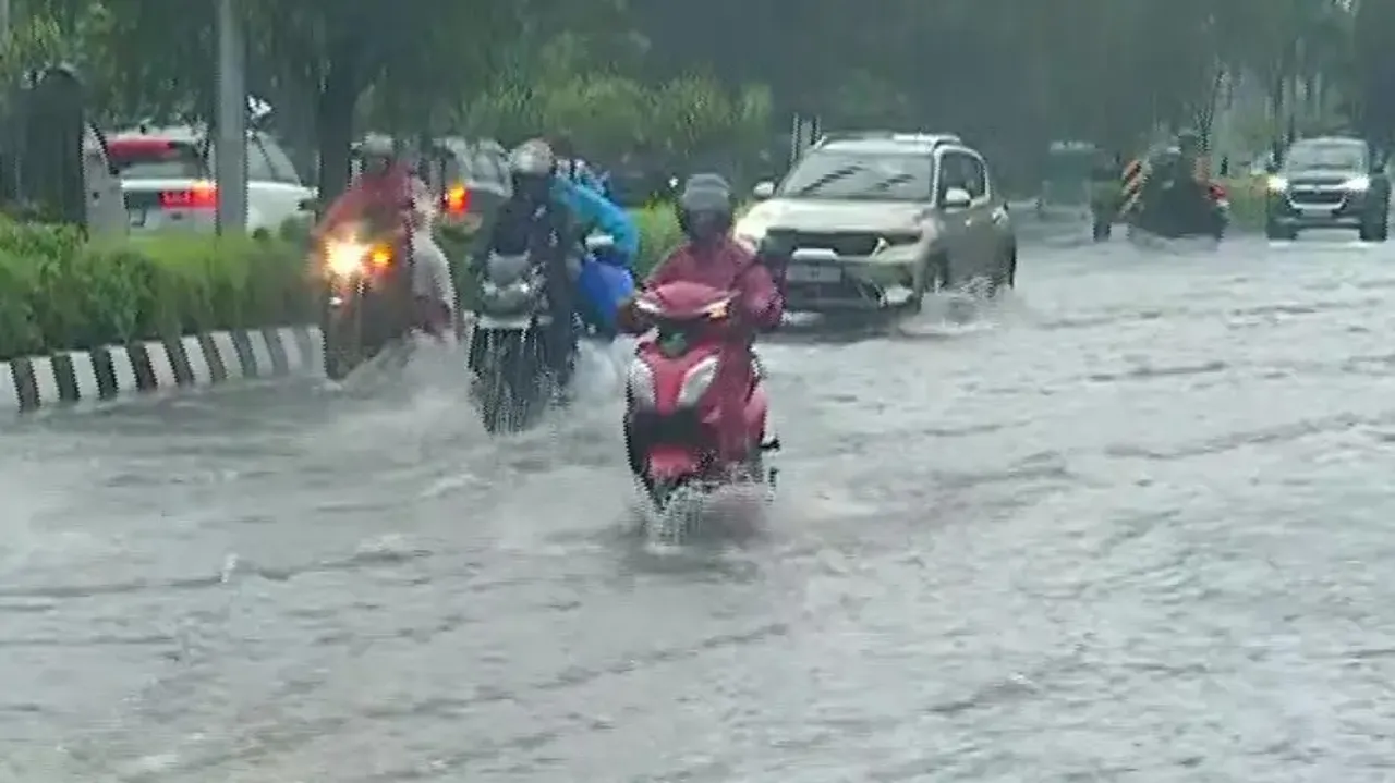Waterlogging after heavy rainfall