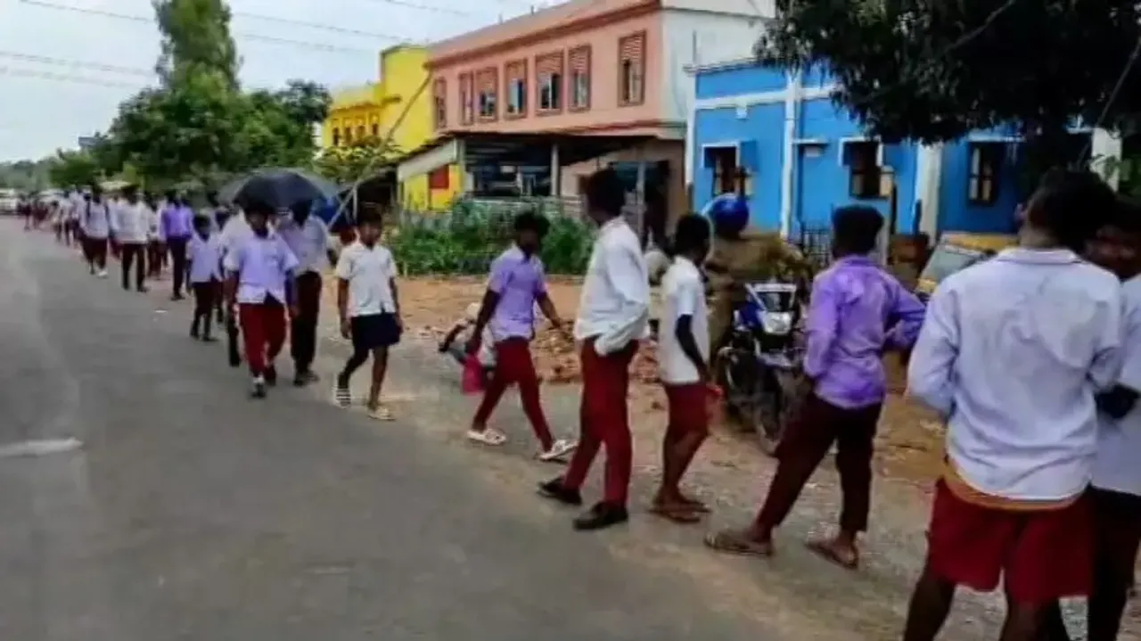 Odisha school students walk to Collector’s office over teacher shortage