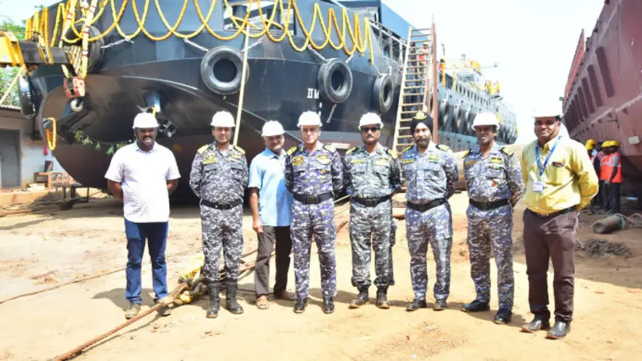 First Barge of series LSAM 7 delivered to Indian Navy