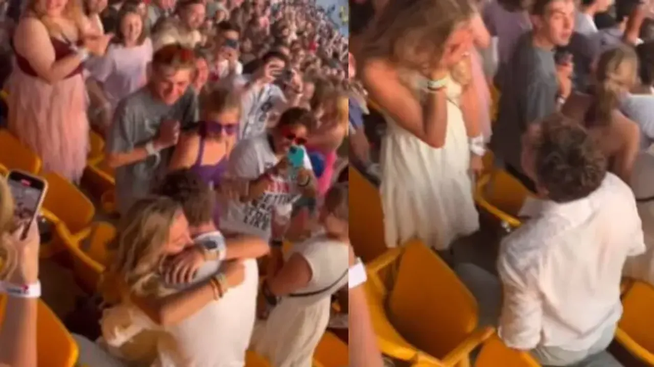 Taylor Swift’s fan proposes to his girlfriend during concert, video goes viral