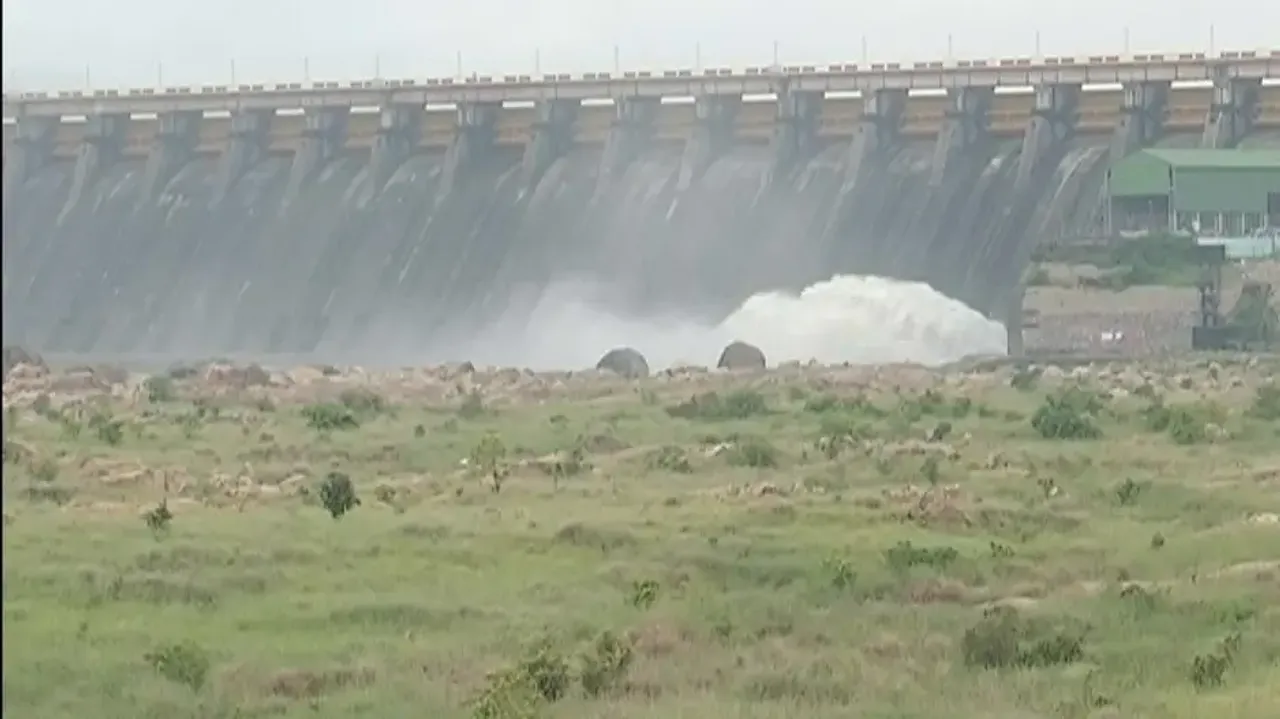 Hirakud Dam Releases first floodwater
