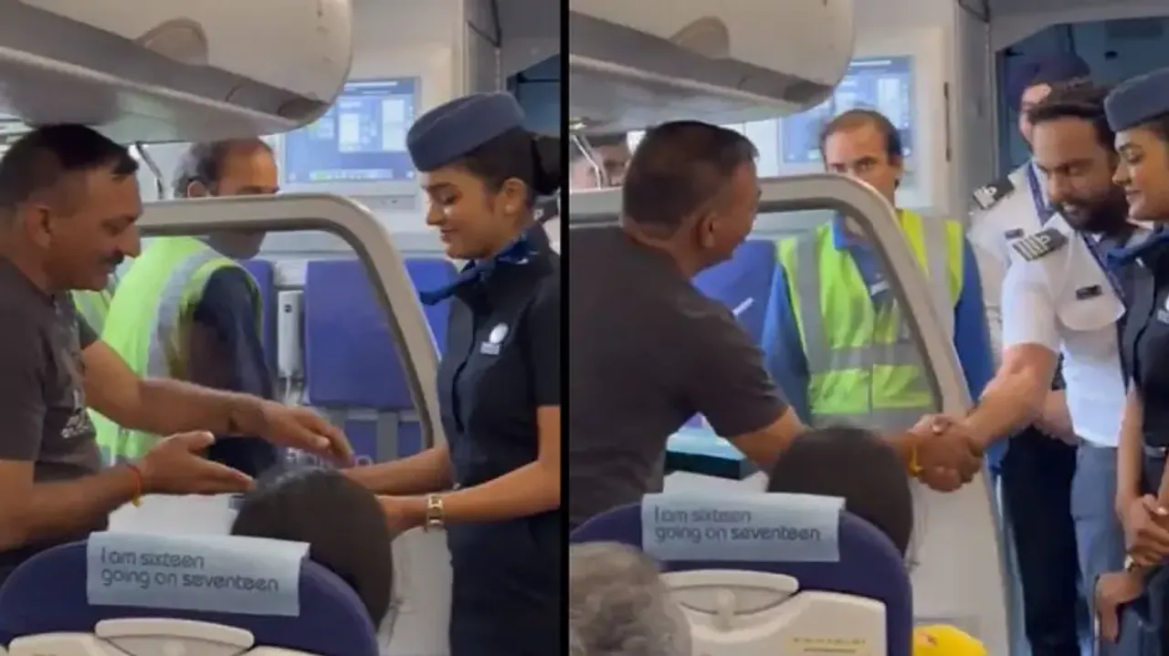 IndiGo crew member’s gesture for ‘Param Vir Chakra’ Awardee is winning internet; watch