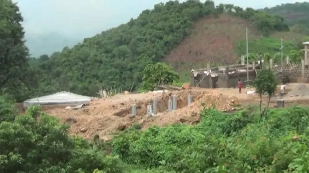 Foundation Of Mobile Tower At Uparasembi Village