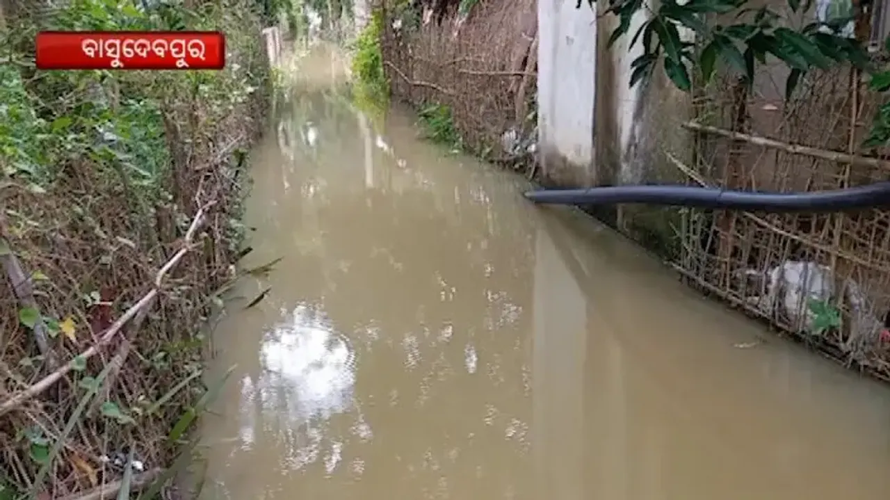 A Flooded Village In Bhadrak's Basudebpur