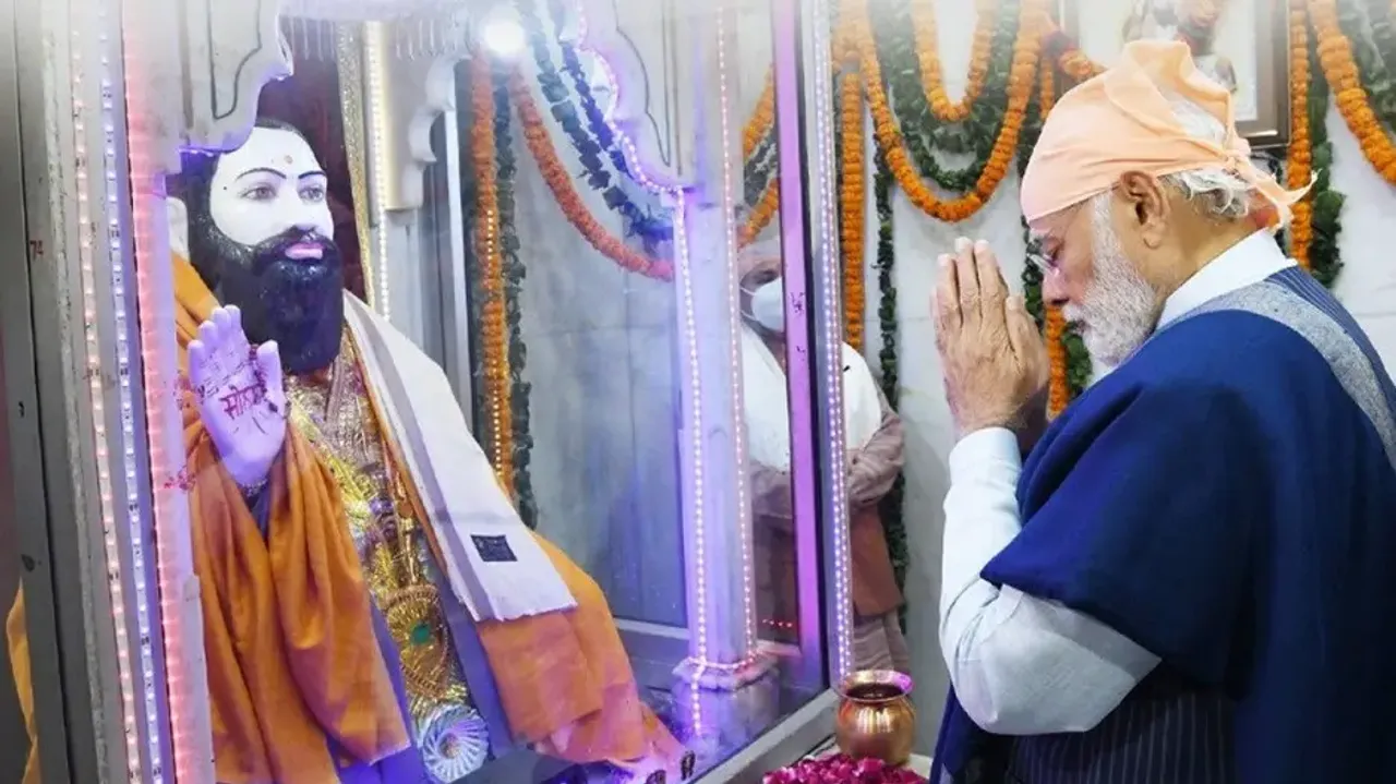 PM Modi lays foundation for Sant Ravidas temple in MP's Sagar