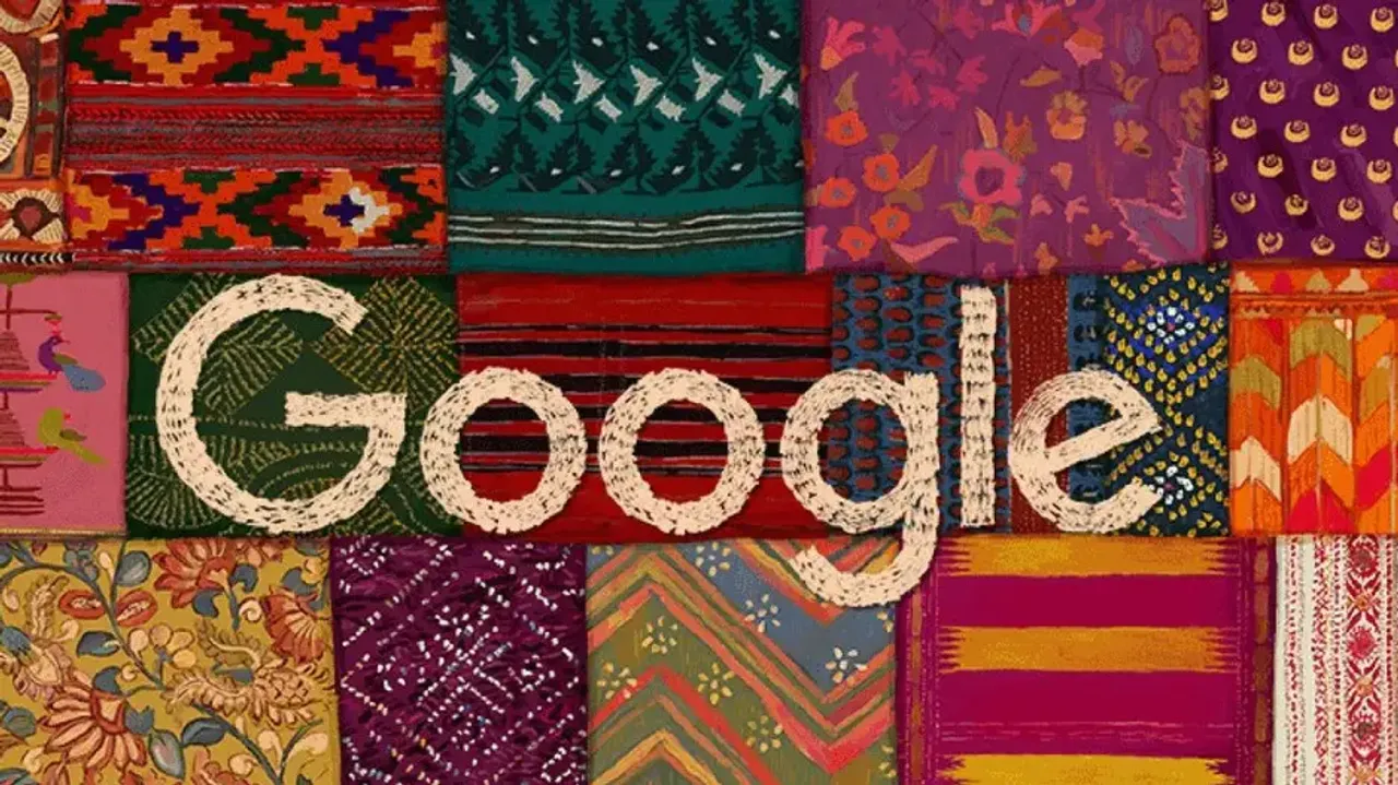 Google Doodle Honours India's 77th Independence Day through Textile Art