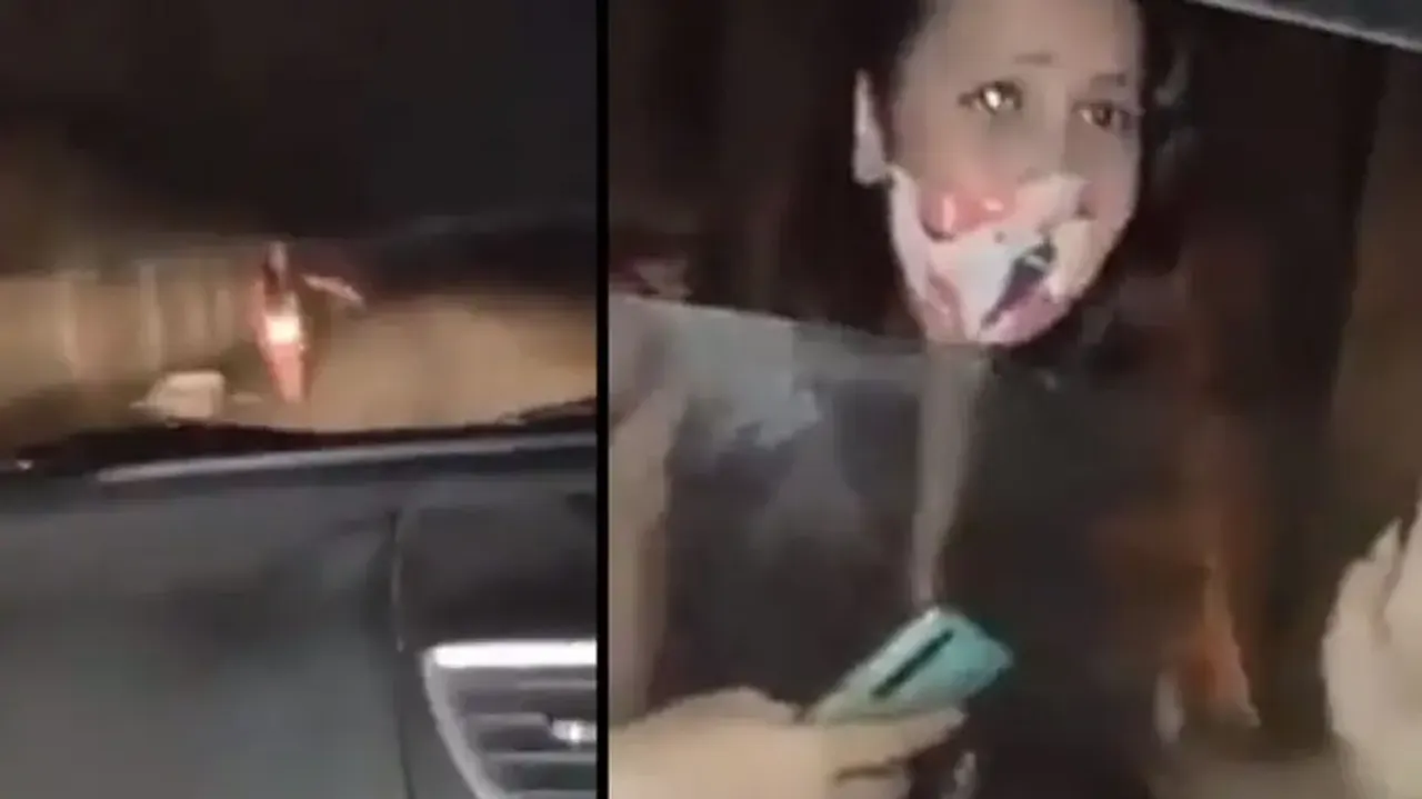 Girl traps youths by asking lift at midnight, highway robbers attack car; watch how they escape
