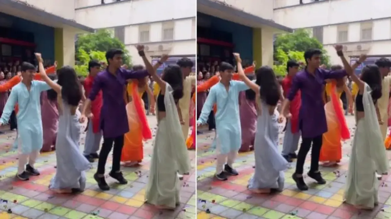 Flash mob by college students in traditional attires is the best thing on internet today – Watch