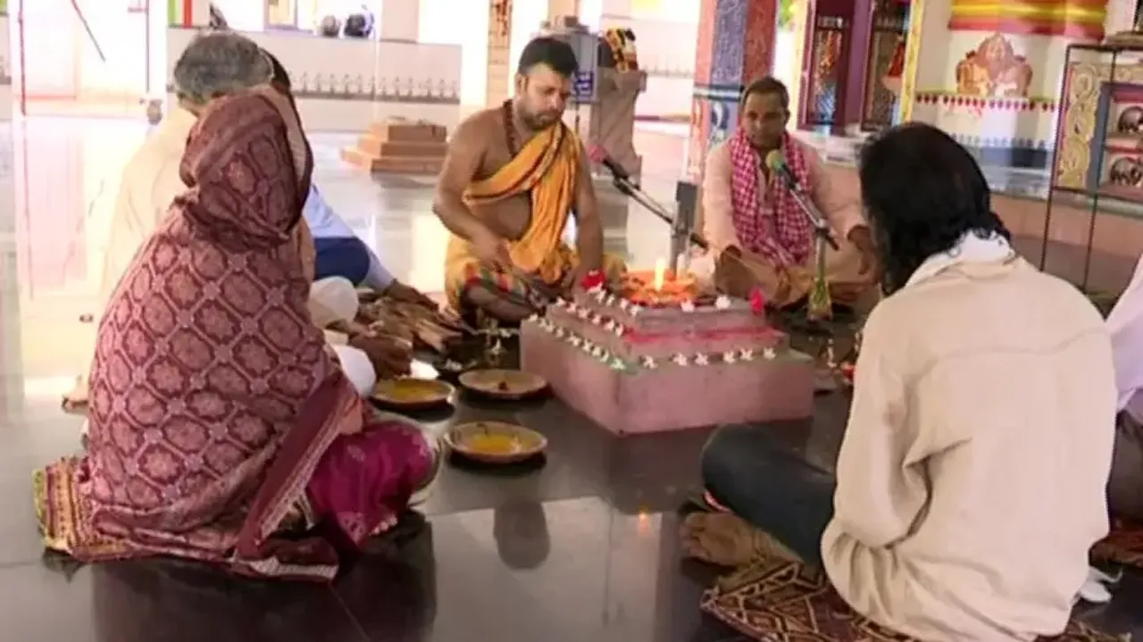 Yajna and havan performed for the success of Chandrayaan-3 mission