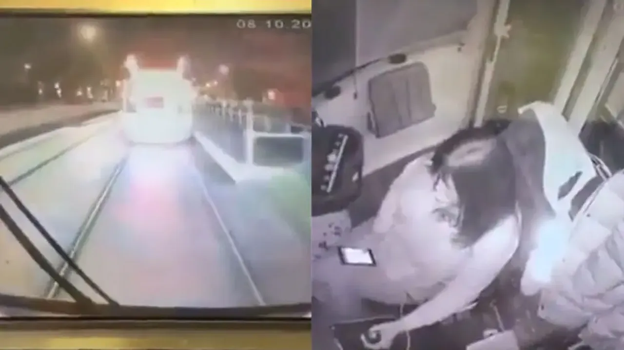 Deadly consequences of being busy on mobile while driving train; watch live rail mishap