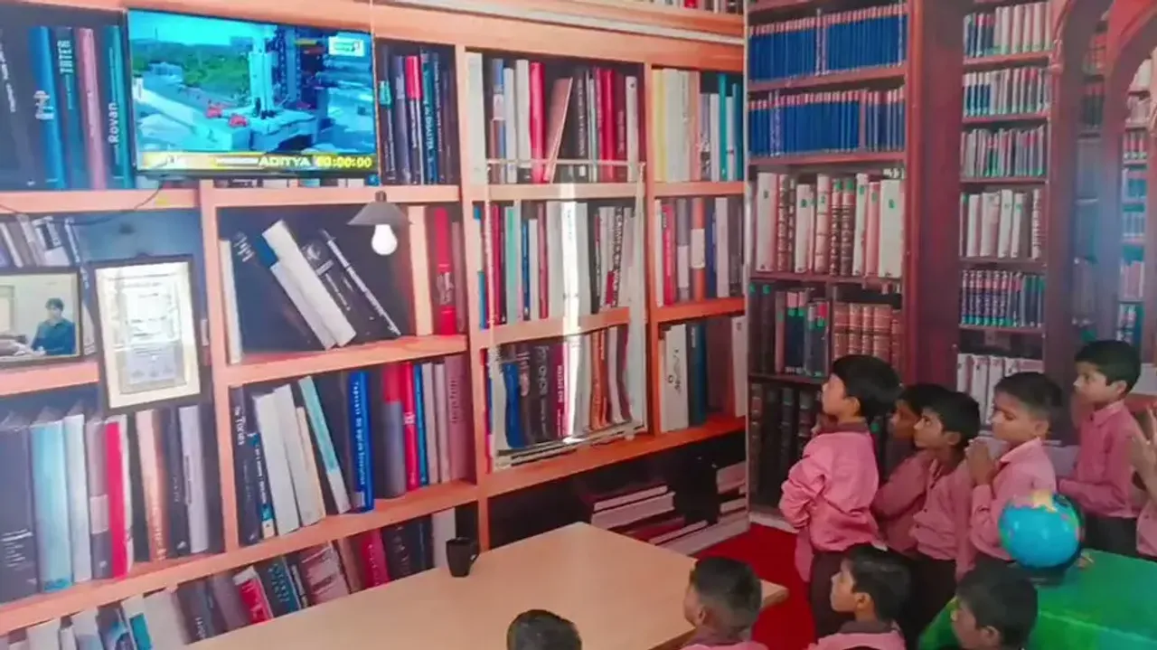 School kids celebrate ISRO’s Aditya L1 mission’s successful launch; watch viral video