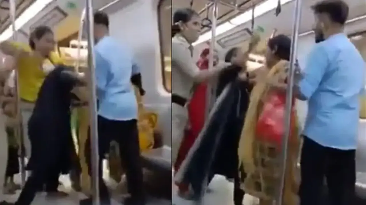 ‘Mein Judge ki beti hoon...’ Women lock horns in Delhi Metro in presence of lady cop; watch