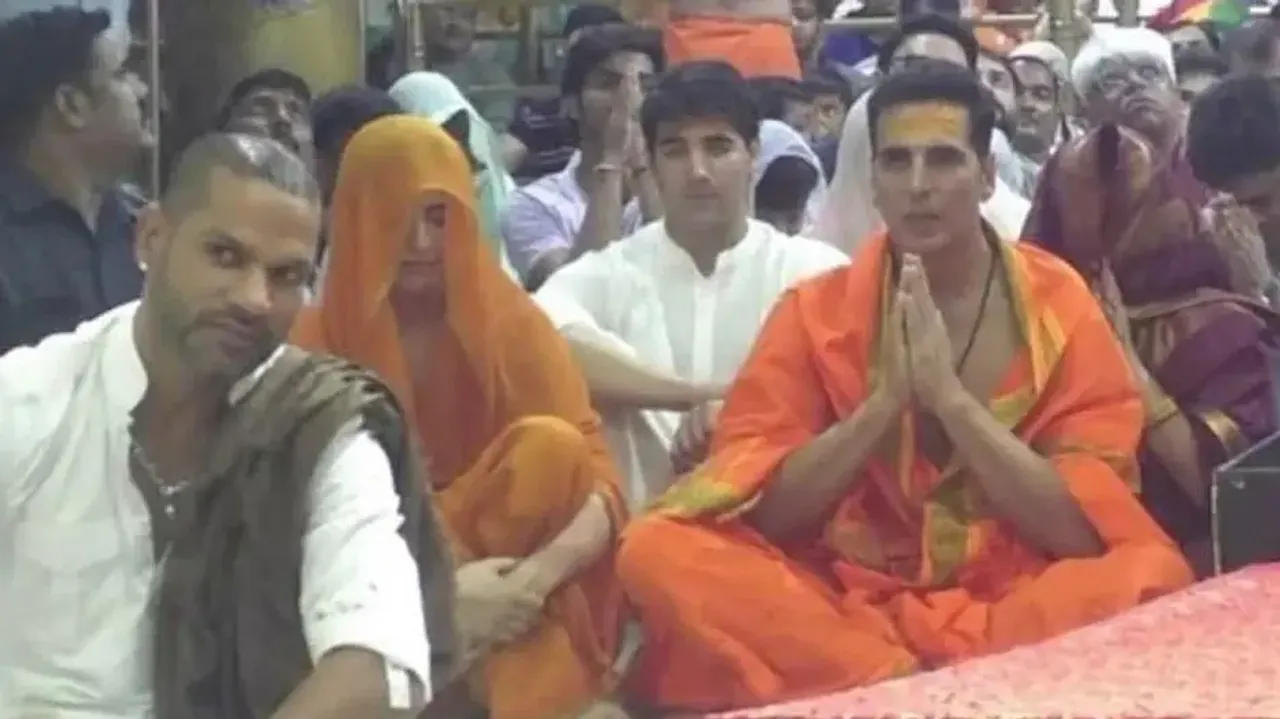 Akshay Kumar visits Mahakaleshwar temple on his birthday