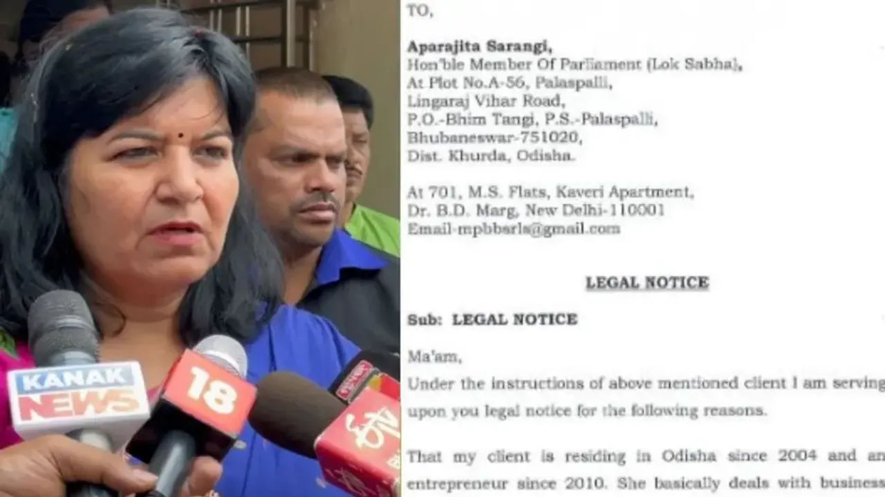 Is CMO reason for audacity? MP Aparajita Sarangi on legal notice served by Kiruthika Prabhakaran  
