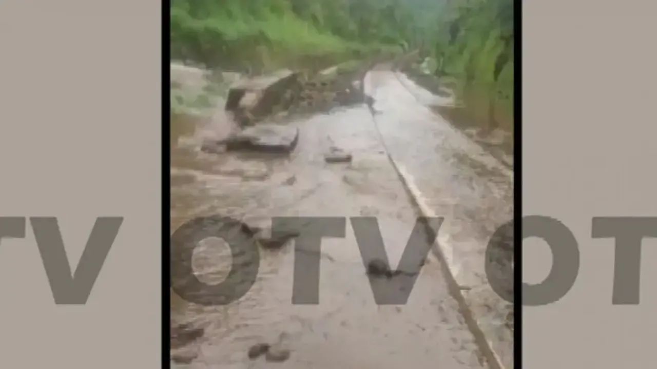 Railway Tracks Submerged