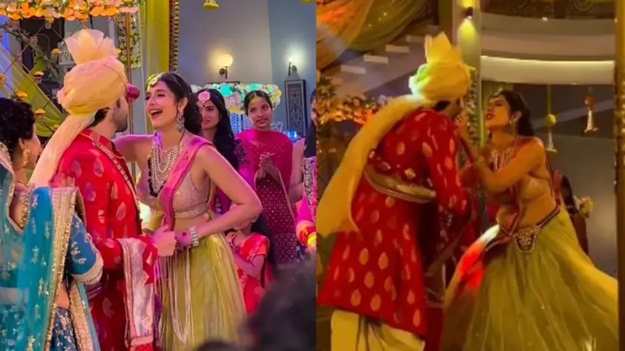 Viral dance of groom's bhabhi to 'Lo Chali Main' adds sparkle to the wedding, watch