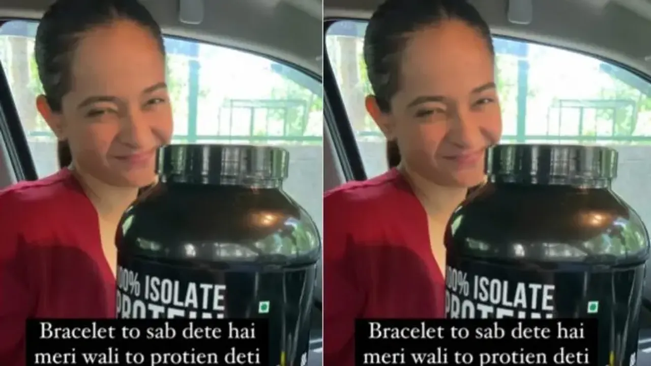 Girl gifts protein to boyfriend instead of chocolates & flowers, inspires him to go to gym