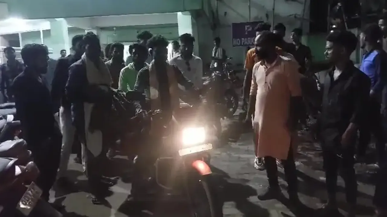 Dead body carried on bike