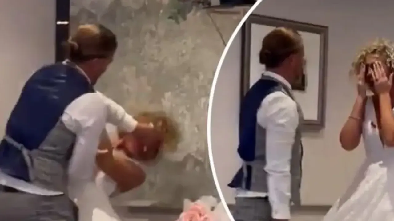 Woman calls off marriage after groom smashes wedding cake on her face