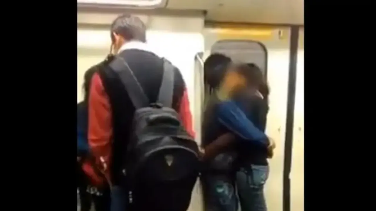 Another video of couple kissing in Delhi Metro goes viral, internet raged