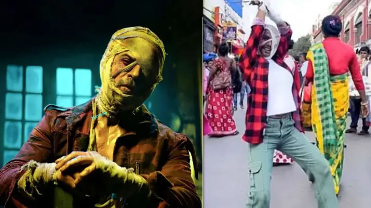 SRK fan dancing on his song