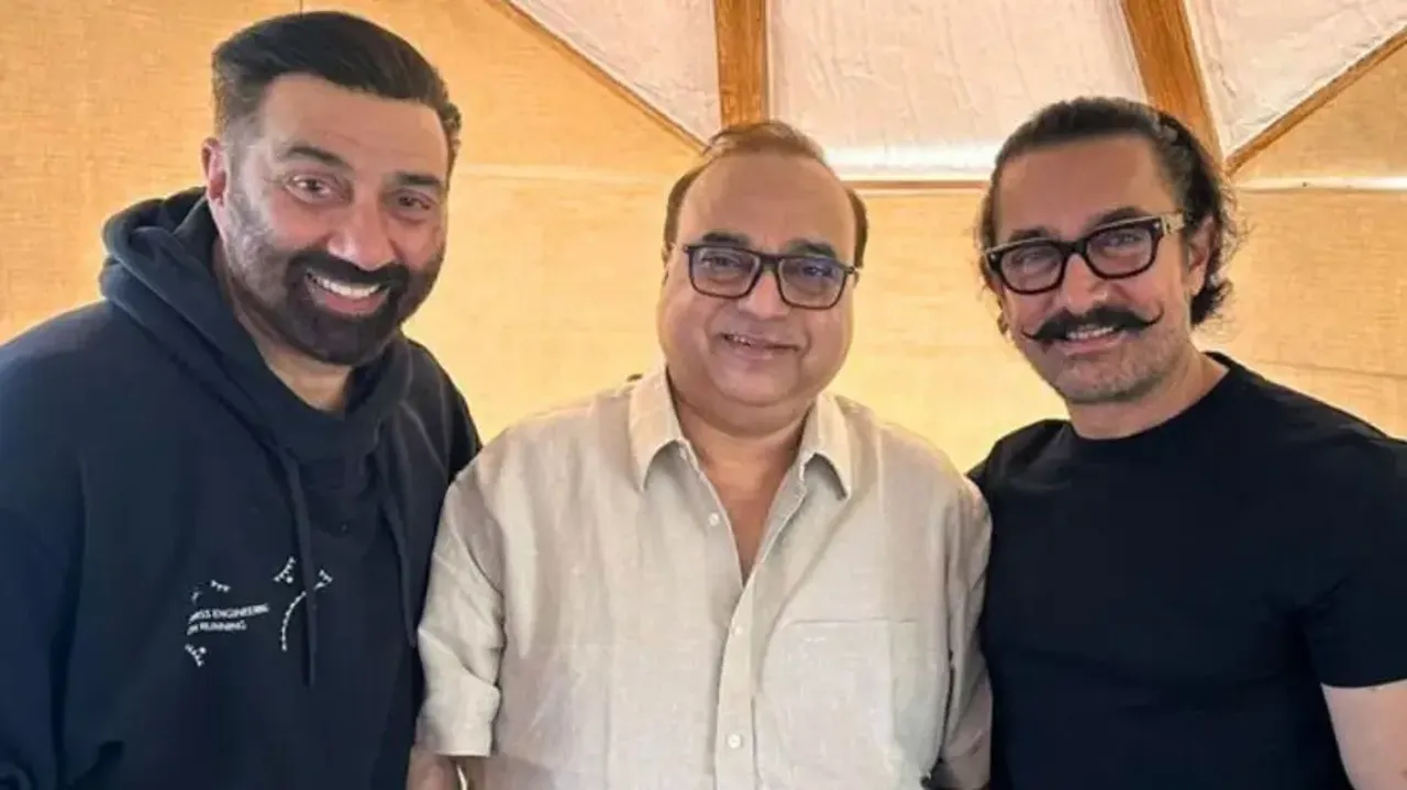 Sunny Deol, Rajkumar Santoshi & Aamir Khan