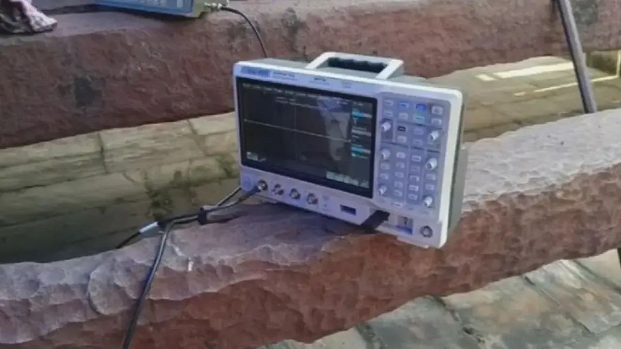 Experts conduct ultrasonic testing of Konark Sun Temple's iron beams