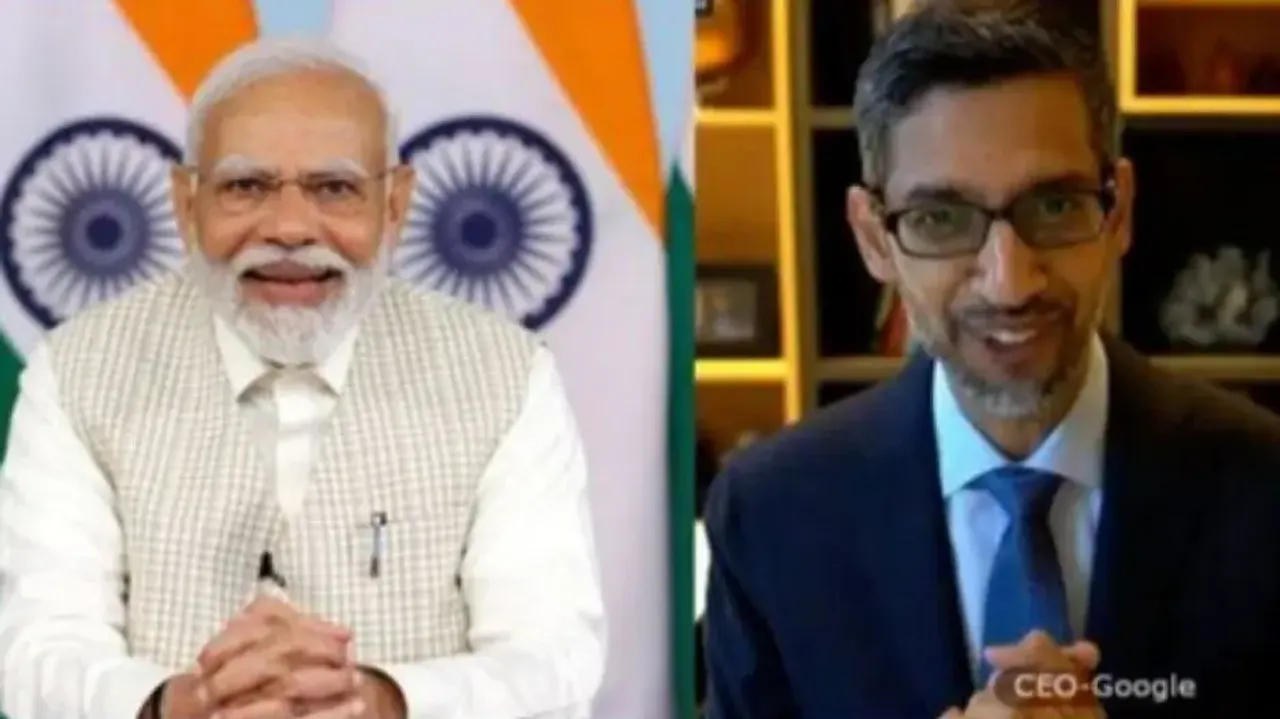 PM Modi and Google CEO Sundar Pichai
