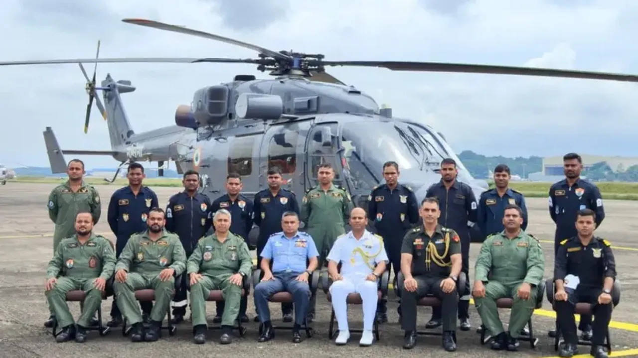 After combat ship, Indian Navy's Advanced Light Helicopter reaches SL