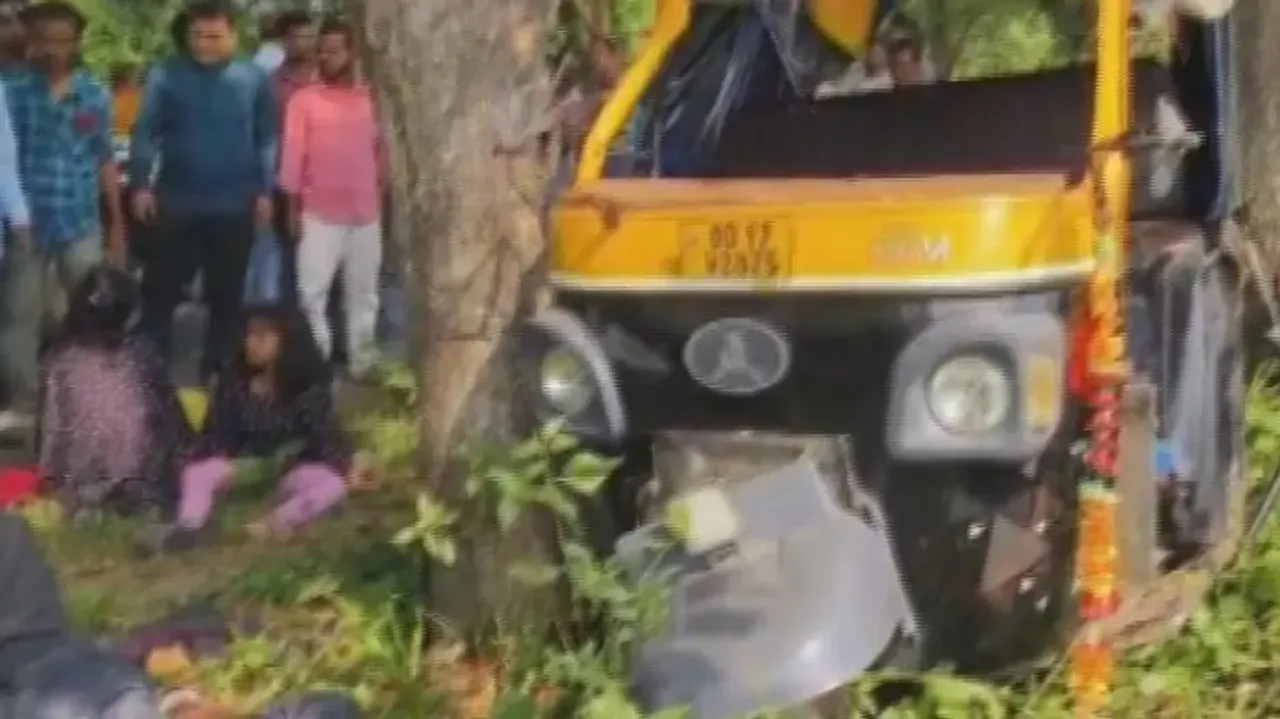One dead, 14 injured as auto rickshaw rams into tree