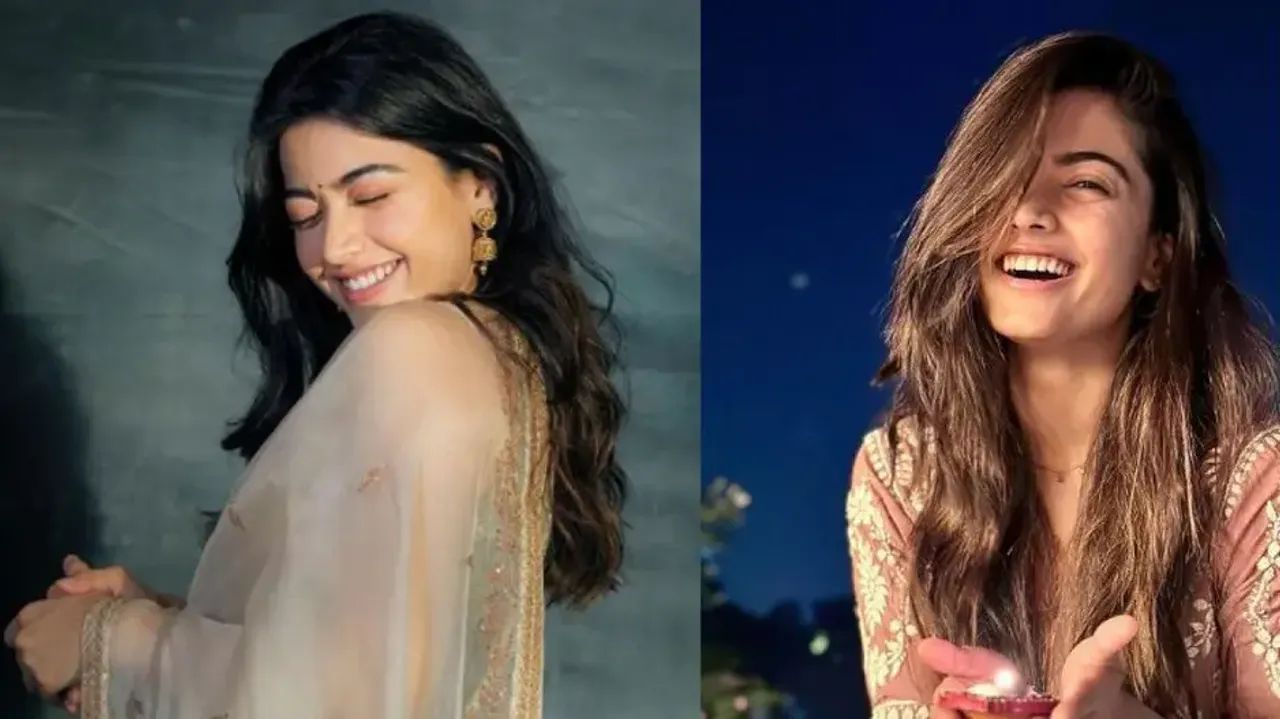 Five looks of Rashmika Mandanna prove that she is best in traditional attires