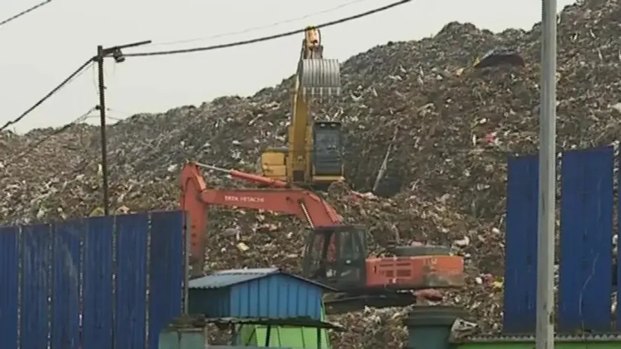 Garbage hill in Bhubaneswar
