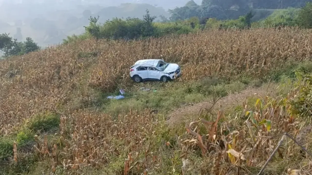 SUV Dives From Ghat In Koraput